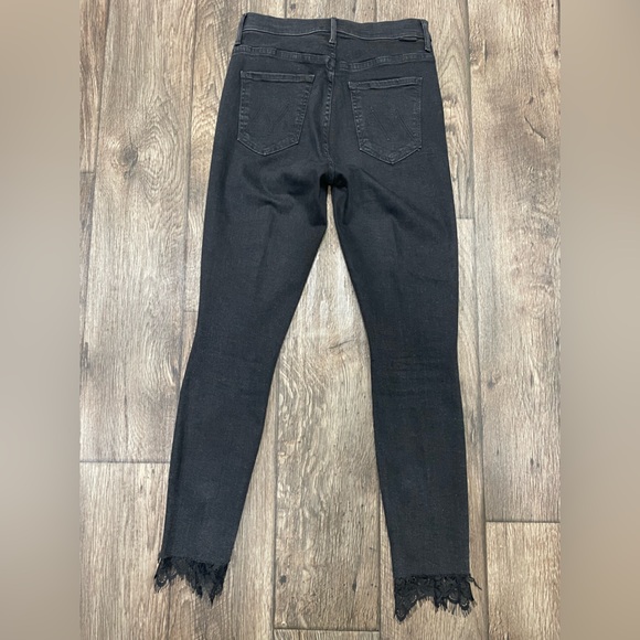 MOTHER THE SWOONER DAGGER ANKLE FRAY JEANS BAA BAA BLACK SHEEP sz‎ 28 - Picture 14 of 14